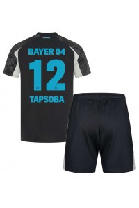 Bayer Leverkusen Edmond Tapsoba #12 Jalkapallovaatteet Lasten Kolmas peliasu 2024-25 Lyhythihainen (+ Lyhyet housut)